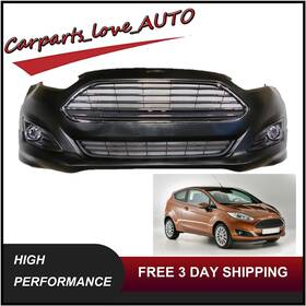 Fd621t018 Carparts Love Auto Primed For 2014 2015-2019 Ford Fiesta Front Bumper Cover Complete With Fog Lights