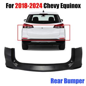 Carparts Love Auto Gm1114120 New Primed Rear Upper Bumper Cover Plastic For 2018-2024 Chevy Equinox L/ls/lt
