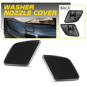 30678958 Carpartselite For 2007-2014 Volvo Xc90 Left And Right Headlight Washer Cover Front Bumper Trim