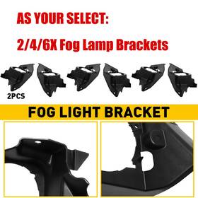 33961t0aa00 Carpartselite Fog Light Bracket Set For 2012-2014 Honda Cr-v Textured Black Front Lh And Rh 1x