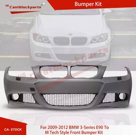 Fbp-e9009-p-mt-a-k Castblock For 2009-2012 Bmw 3-series E90 E91 4dr M Tech Look Front Bumper Kit Assembly