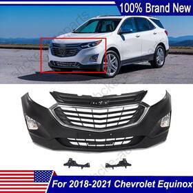 84385251 Cequent Unbranded Front Bumper Cover Grille Fog Lights Assembly Kit For Chevrolet Equinox 18-21