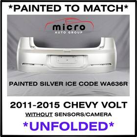 23174782 Chevrolet 2011-2015 Chevy Volt Rear Bumper Oem Painted Silver Ice Ships Unfolded