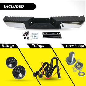 9c3z17906b Chrome Steel Rear Bumper Assembly For 2008-2012 Ford F250 F350 F450 08-12