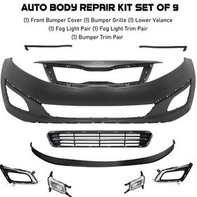 14897434 Chrome-zone Auto Front Bumper Cover Fascia And Grille Assembly Kit For 2014-2015 Kia Optima Korean