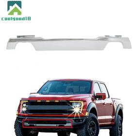Coolgood18 Cg713664ld Front Bumper Molding Trim For Ford F150 2021-2023 Ml34-17f771-acw Chrome