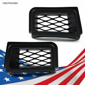 Crossdesign A-02bup4501bbk Front Bumper Air Duct Grille Insert Cover Fit For 03-07 Chevrolet Silverado 1500