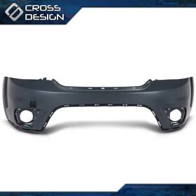 Big012804 Crossdesign Front Bumper Cover Fit For 2011-2018 Dodge Journey Sport With Fog Lamp Holes