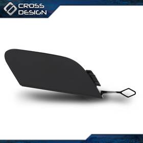 Big031103 Crossdesign Rear Bumper Tow Hook Cover Cap Primed Fit For 14-19 Mercedes-benz W222 S-class