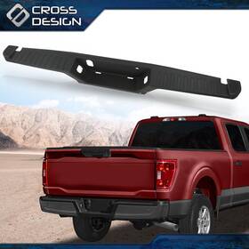 Ht-02ets1201abk Crossdesign Fit For 15-20 F-150 Ford Rear Bumper Top Step Pad Cover With Tow And Park Aid New