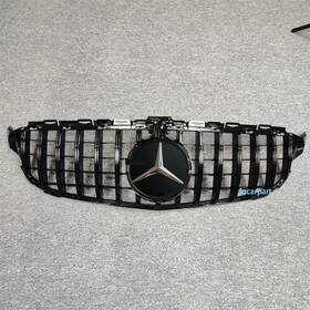 Daisyxjuan2018 205161 A For Mercedes Benz W205 S205 C250 C300 Grill 2015 16 17 2018 Gtr Grille With Emblem