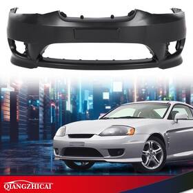 Dsa26185 Ds-auto-parts Front Bumper Cover Fit For 2005-2006 Hyundai Tiburon With Fog Lamp Holes Black 1pc