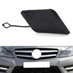 Earthoee 550756422705 Car Front Bumper Tow Hook Eye Cover Fit For Mercedes-benz C Class W204 S204 C204
