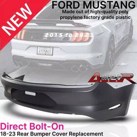 Jr3z17k835aaptm Eurodyne Fits All 18-23 Ford Mustang Gt Style Rear Bumper Cover Replacement