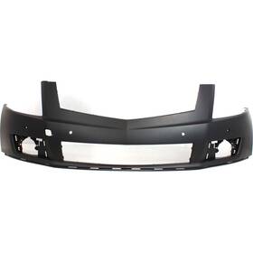 13430050 Evan-fischer Front Upper Bumper Cover For 2010-2012 Cadillac Srx Primed With Park Sensor Holes