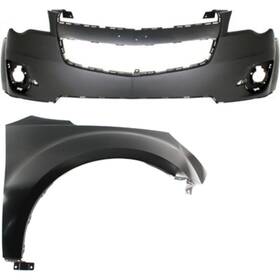14478347 Evan-fischer Bumper Cover Kit For 2010-2015 Chevrolet Equinox Front Right
