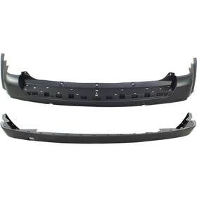 14827256 Evan-fischer Bumper Cover For 2011-2017 Jeep Patriot With Tow Hook Holes Rear Upper And Lower
