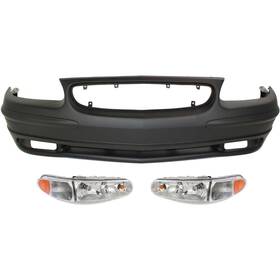 16500485 Evan-fischer Headlight And Bumper Cover Kit For 1997-2004 Buick Regal Pair With Corner Lights
