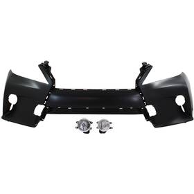 16535655 Evan-fischer Bumper Cover Fascia Kit For 2014-15 Lexus Rx350 Front Rx450h With Fog Light Hole