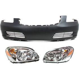 16550533 Evan-fischer Headlight Kit For 2006-2008 Buick Lucerne Driver And Passenger Side Clear Lens