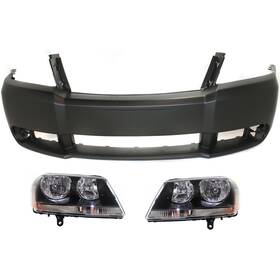 16571610 Evan-fischer Headlight Kit For 2008-2010 Dodge Avenger Driver And Passenger Side Halogen