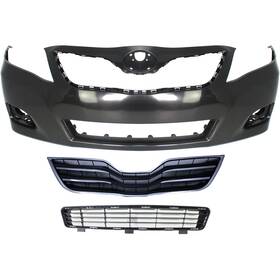 16577238 Evan-fischer Bumper Cover Grille Kit For 2010-2011 Toyota Camry Front Us Built Models