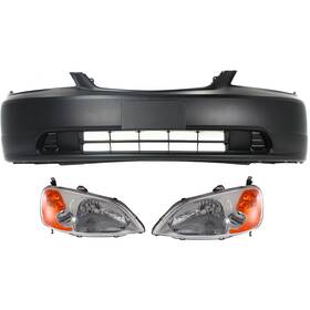 16579743 Evan-fischer Bumper Kit For 2001-2003 Honda Civic Front 4-door Sedan 3 Piece