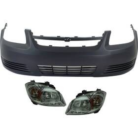 16581360 Evan-fischer Bumper Cover Kit For 2008-2010 Chevrolet Cobalt Front Non Chrome/sport/luxury