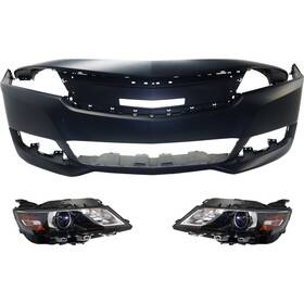 17841168 Evan-fischer Headlight Driving Head Light Headlamp Driver And Passenger Side For Chevy Impala