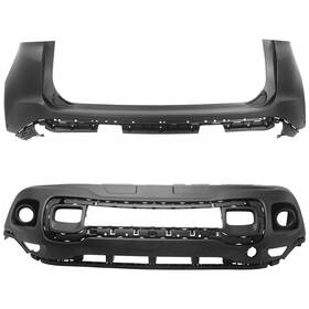 17969511 Evan-fischer Pair Bumper Covers Facias Set Of 2 Rear Upper For Ford Edge 2015-2018