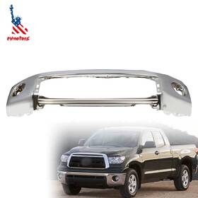 521110c030 Evmotors Chrome - Steel Front Bumper Cover For 2207-13 Toyota Tundra Truck With Park Assist