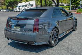 Cpe-vent-629-bkcf Extreme Online Store Carbon Fiber Rear Valance Diffuser Insert Cover For 09-15 Cadillac Cts-v Sedan