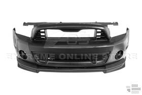 Wsa-fbp-gt500-1014 Extreme Online Store For 10-14 Mustang S197 Gt500 Style Conversion Front Bumper Cover With Grille Lip