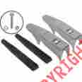 48-36988-1 F100-f350 Dennis Carpenter Ford Front Bumper Guards Pair 1964-1977