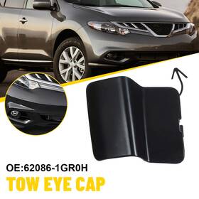 62086-1gr0h For Nissan 2011-2014 Murano Front Bumper Unpainted Eye Tow Cap New