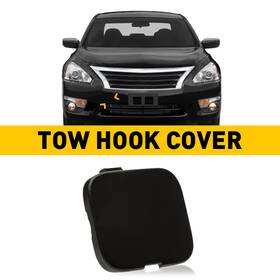 Tckg-altima-13-15 For Nissan 1/2set 2013-2015 Altima Unpainted Front Bumper Tow Hook Eye Cover Cap