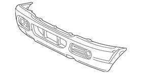 2l2z-17d957-pb Ford Genuine Bumper Cover Qty 1