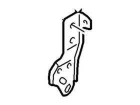 6l8z-16a024-a Ford Genuine Side Brace