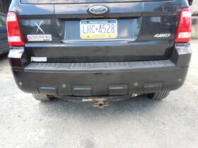 Bcr-740c Ford 2008-2012 Escape Rear Bumper Cover With Park Assist And Tow Package Ua