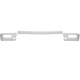 Hf01yz-custom Ford 2024-2025 F150 Front Bumper Covers - Oxford White No Sensor Holes- Usa Made