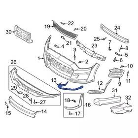 Kr3z-17e810-aa Ford Genuine Bumper Cover Spacer Panel
