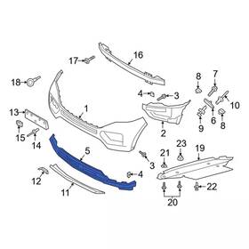 Lb5z-17810-acptm Ford Genuine Extension Bumper Bar Side