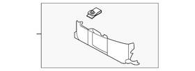 M2dz-17e811-cb Ford Genuine Bumper Cover Spacer Panel