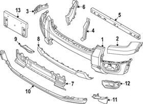 Ford N1wz-17k946-ac Genuine Grille Bumper