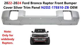 N2dz-17e810-zb Ford 2022-2024 Bronco Raptor Front Bumper Cover Silver Trim Panel