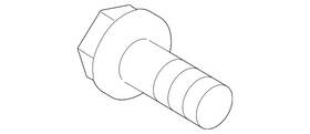 N808441-s439 Ford Genuine Bumper Cover Lower Bolt N808441s439