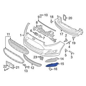 D2bz15266gb Ford Oe For Fiesta 2014-2019 Front Right Fog Light Cover