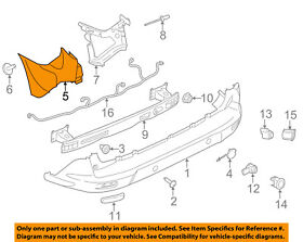 Dt1z-17f774-be Ford Oem 14-18 Transit Connect Rear Bumper-bumper Side Left Dt1z17f774be