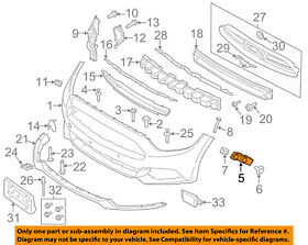Fr3z-17c947-b Ford Oem 15-17 Mustang Front Bumper Grille-support Bracket Right Fr3z17c947b