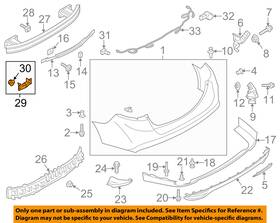 6g9z-17c897-b Ford Oem Rear Bumper-bracket Left 6g9z17c897b